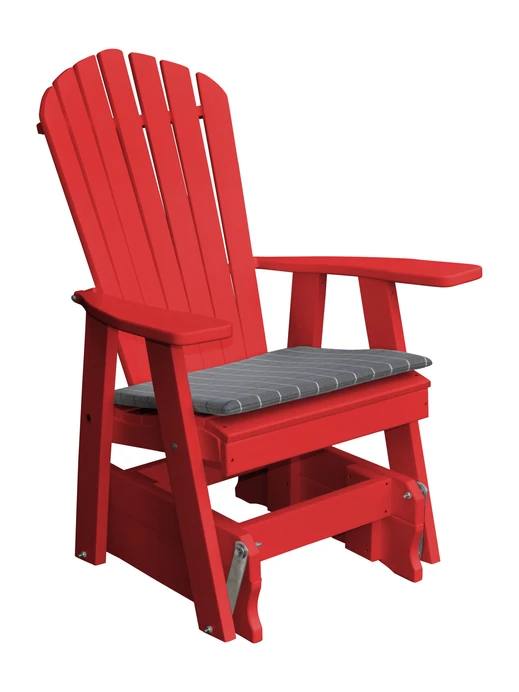 Poly Outdoor Adirondack Gliding Chair - Multiple Color Options