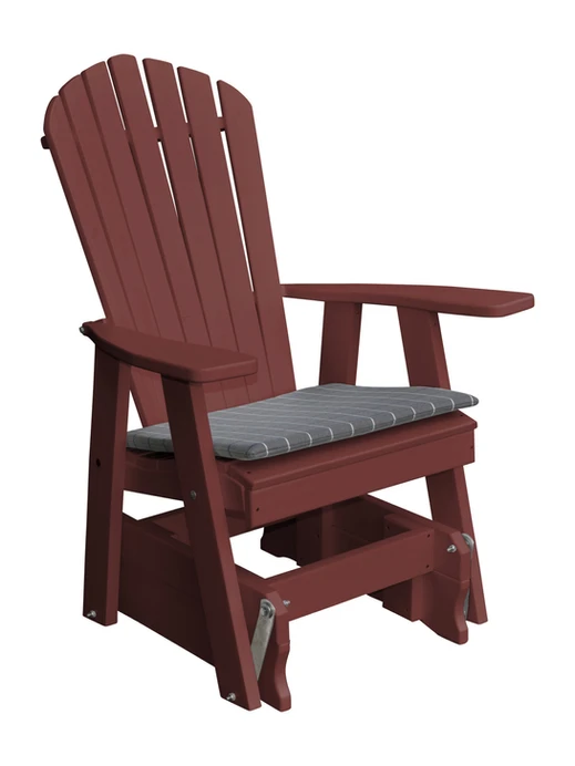 Poly Outdoor Adirondack Gliding Chair - Multiple Color Options