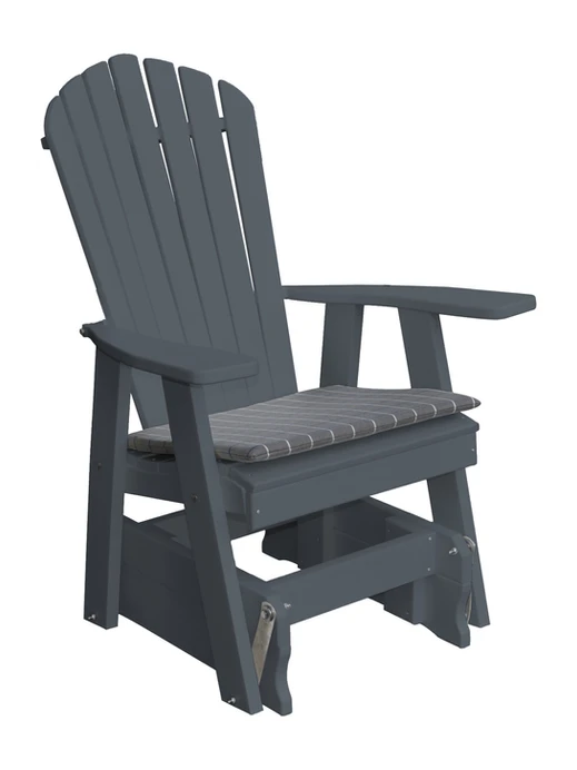 Poly Outdoor Adirondack Gliding Chair - Multiple Color Options