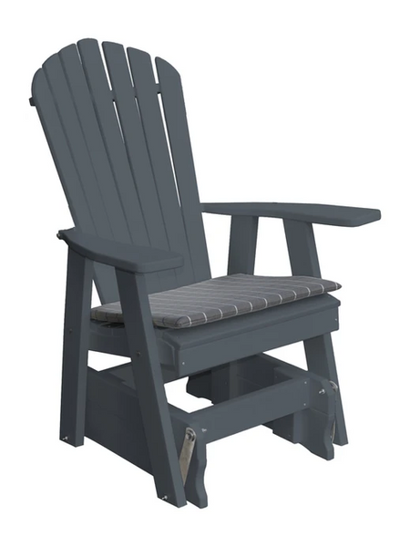 Poly Outdoor Adirondack Gliding Chair - Multiple Color Options
