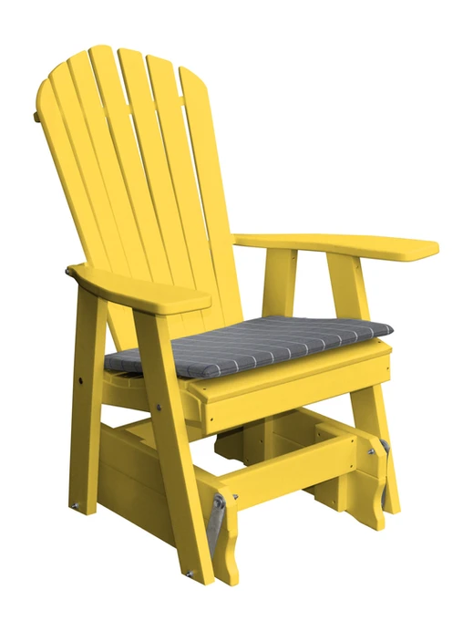 Poly Outdoor Adirondack Gliding Chair - Multiple Color Options