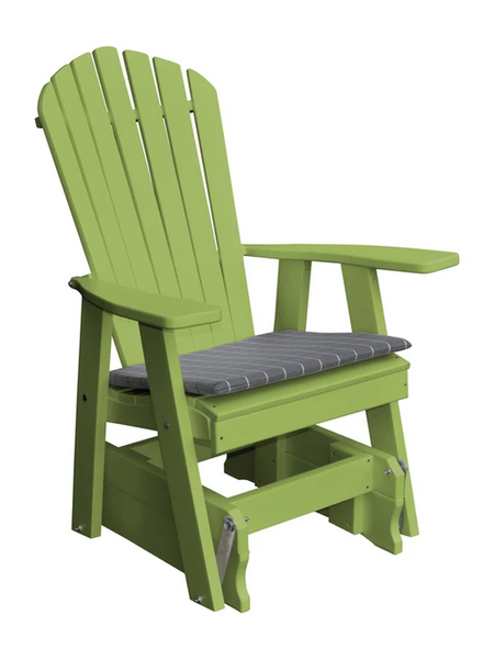 Poly Outdoor Adirondack Gliding Chair - Multiple Color Options