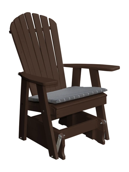Poly Outdoor Adirondack Gliding Chair - Multiple Color Options