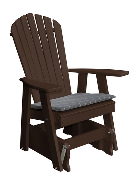 Poly Outdoor Adirondack Gliding Chair - Multiple Color Options