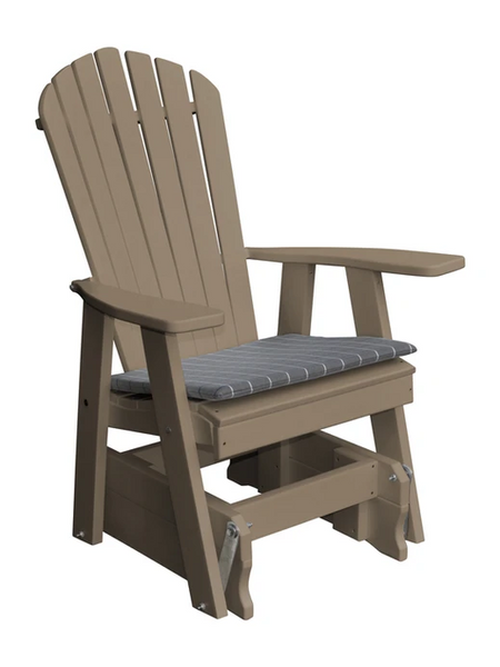 Poly Outdoor Adirondack Gliding Chair - Multiple Color Options
