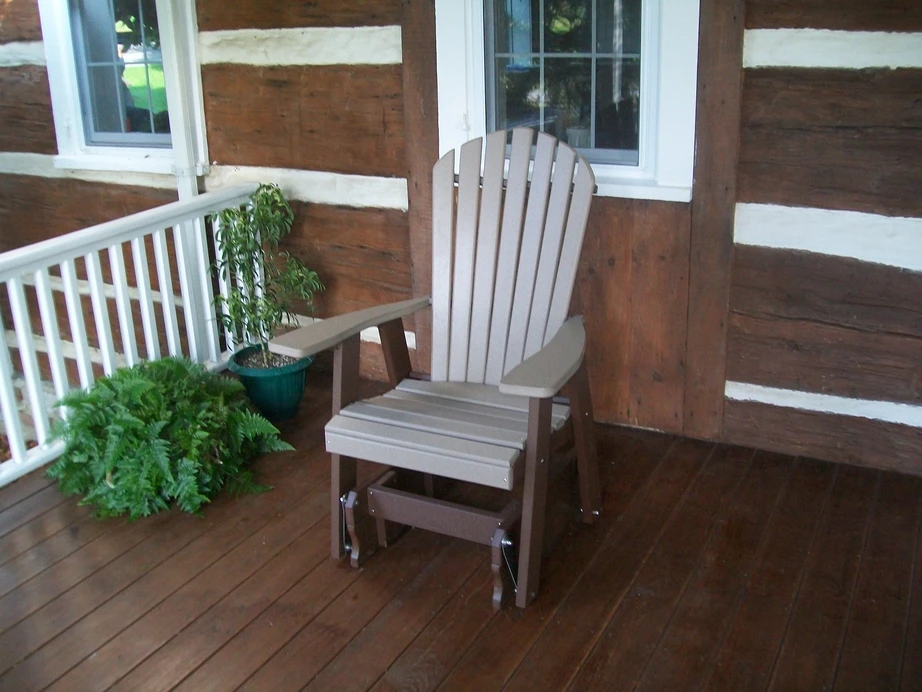 Poly Outdoor Adirondack Gliding Chair - Multiple Color Options