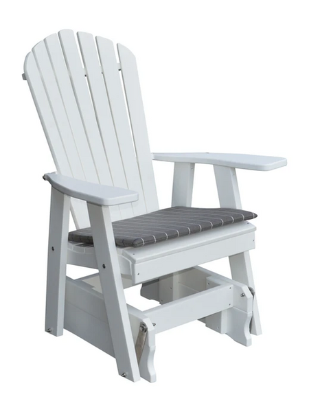Poly Outdoor Adirondack Gliding Chair - Solid Color