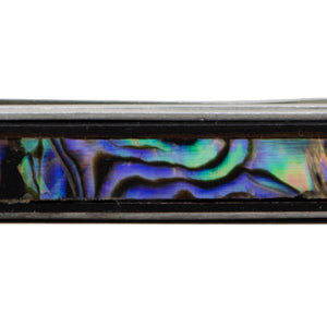 Abalone Inlay Tie Bar - Wenge Wood