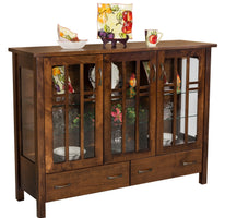 Acadia - Amish Handcrafted Curio Cabinet / QUICK-SHIP