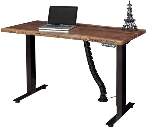 Adona - Amish Live-Edge Adjustable Standing Desk / QUICK-SHIP (SHIPS IN 2-3 WEEKS)