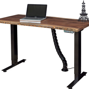 Adona - Rustic Walnut Live-Edge Adjustable Standing Desk