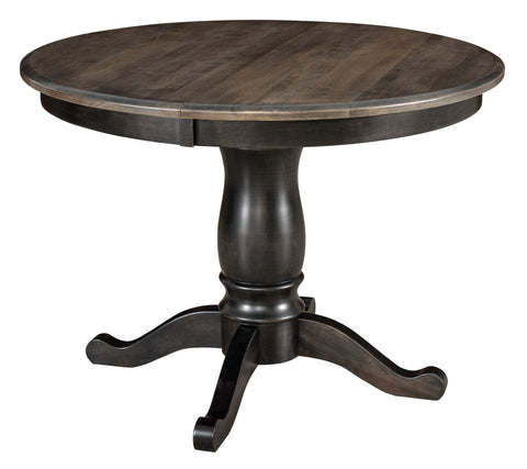 Alpine Pedestal - Handcrafted Solid Top or Extension Dining Table