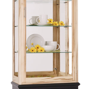 Amish Hardwood Large Deluxe Traditional Curio Display Cabinet