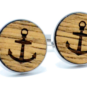Anchor Cufflinks - Whiskey Barrel