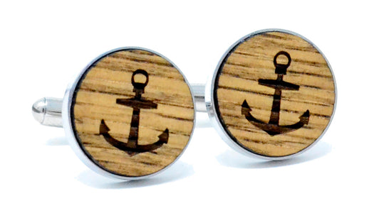 Anchor Cufflinks - Whiskey Barrel