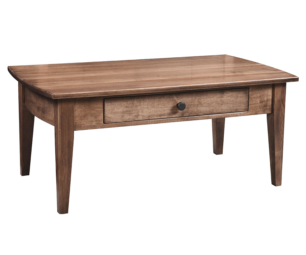 Apple Creek - Amish Hardwood Coffee Table With Drawer