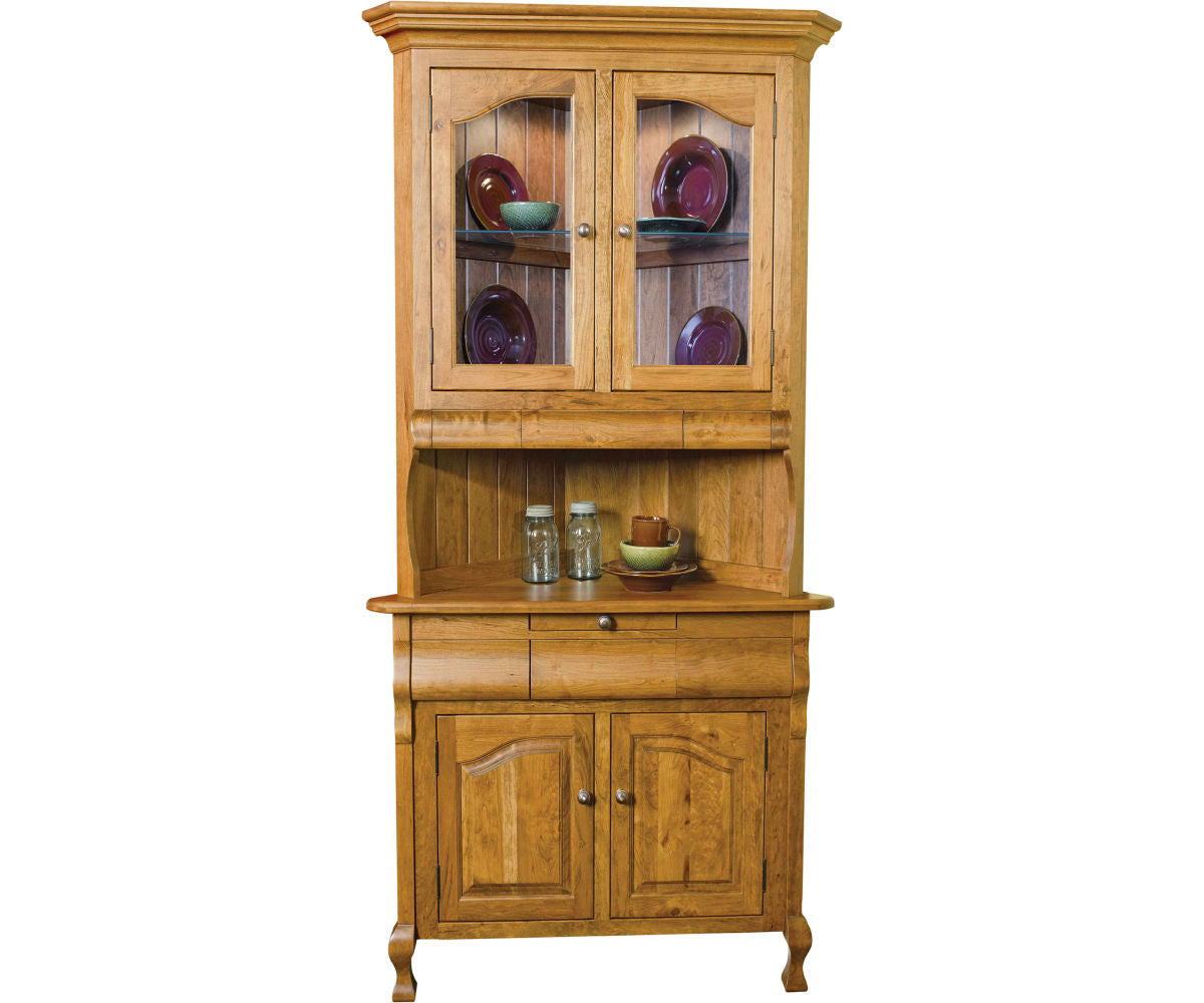 Arlington - Amish Hardwood Corner Dining Hutch