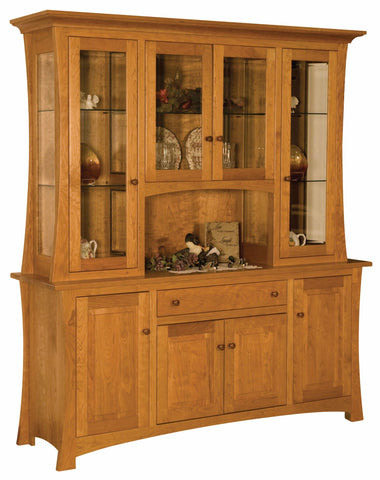 Arlington - Amish Solid Wood 4 Door Dining Hutch