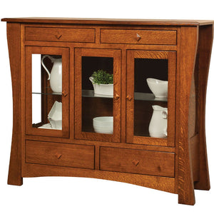 Arts & Crafts - Amish Handcrafted Buffet Cabinet With Optional Mirror