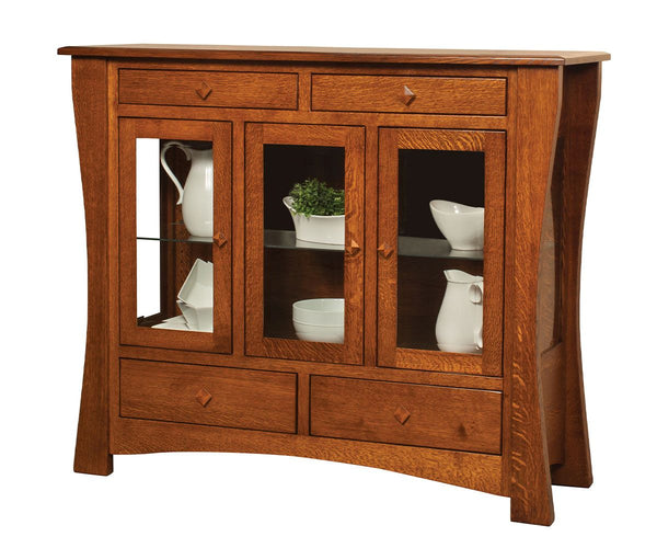 Arts & Crafts - Amish Handcrafted Buffet Cabinet With Optional Mirror