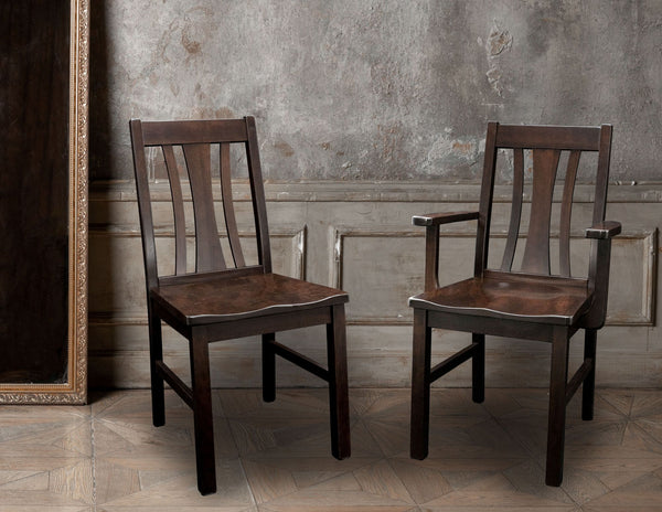 Astro- Amish Handcrafted Solid Wood Dining Chair