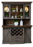 The Drayton - Amish Hardwood Wine Hutch