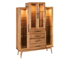 Avery - Amish Solid Wood Display Case Cabinet