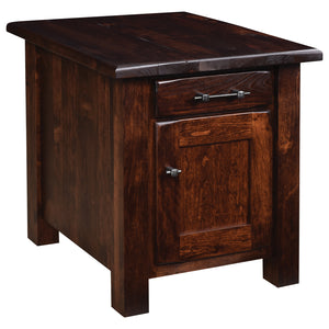 Ashery Oak - Amish End Table With Cabinet