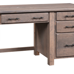 Barn Floor - Amish Single Pedestal Desk