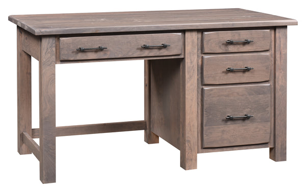 Barn Floor - Amish Single Pedestal Desk