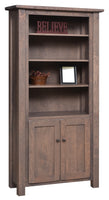 Barn Floor - Amish Solid Wood Bookcase / 36" Width / 5 Height Options