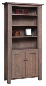 Barn Floor - Amish Solid Wood Bookcase / 36" Width / 5 Height Options