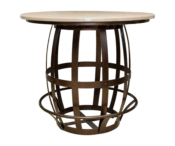 Barrel Lake - Poly Wood & Powder Coated Steel Outdoor Table