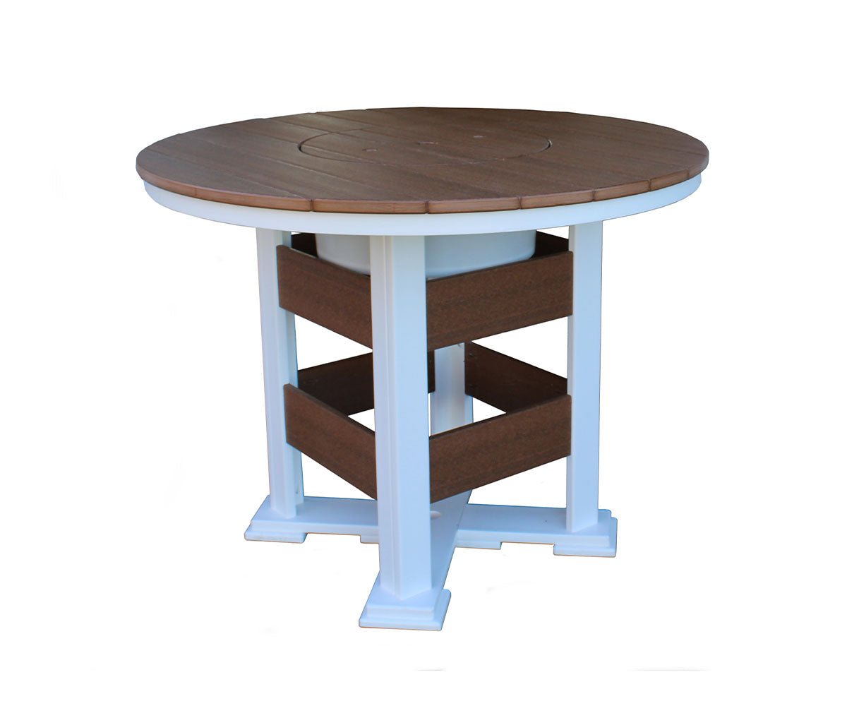 Balcony - Poly Outdoor Table w/ Optional Built In Ice Bowl