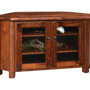 Barn Floor - Amish Handcrafted Corner TV Stand