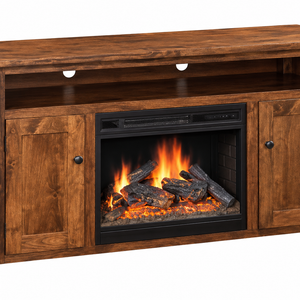 Barn Floor - Amish Handcrafted Fireplace TV Stand