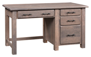 Barn Floor - Amish Handcrafted Single Pedestal Desk