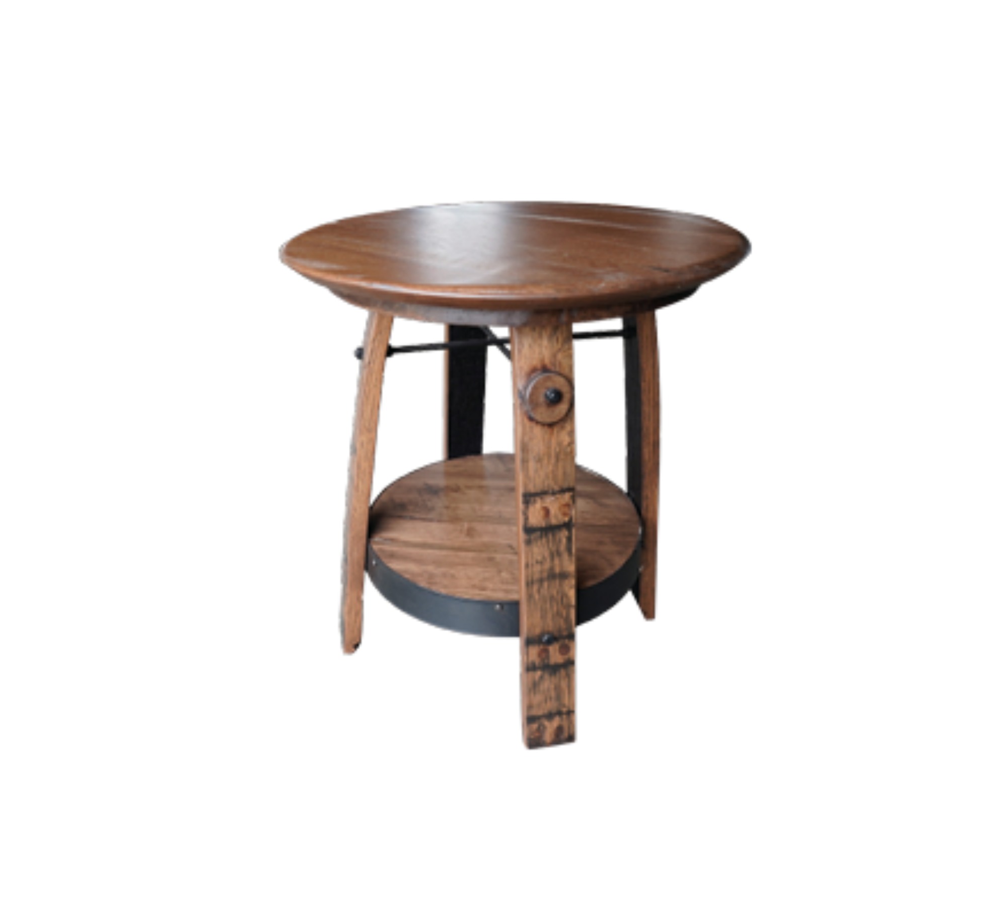 Watering Hole - Amish Handcrafted Whiskey Barrel End Table