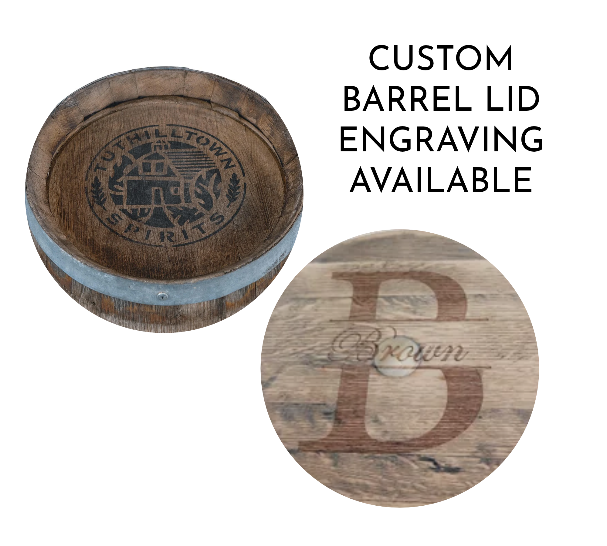 Amish Handcrafted Whiskey Barrel Table