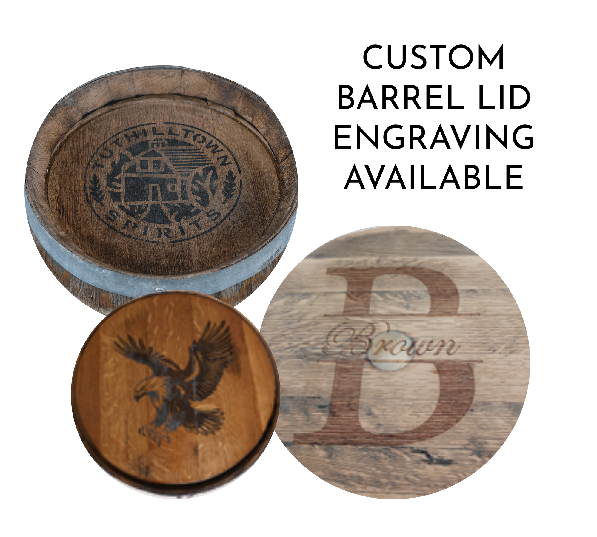 Moonshiner - Amish Handcrafted Whiskey Barrel Top End Table