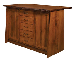 Bayport - Amish Handcrafted Live Edge Kitchen Island