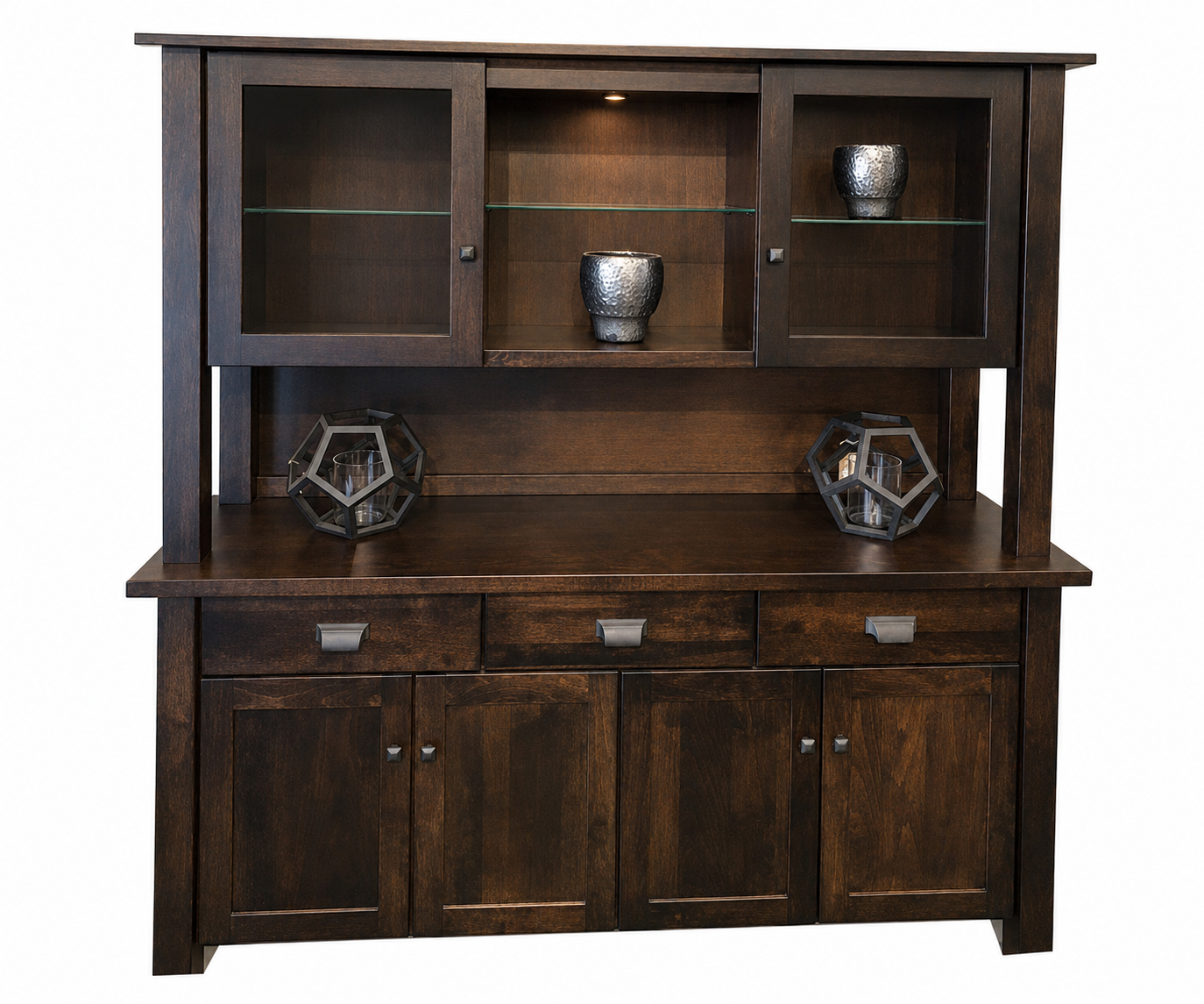 Beaumont - Amish Handcrafted Solid Wood Hutch