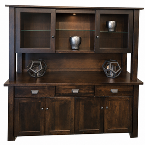 Beaumont - Amish Handcrafted Solid Wood Hutch