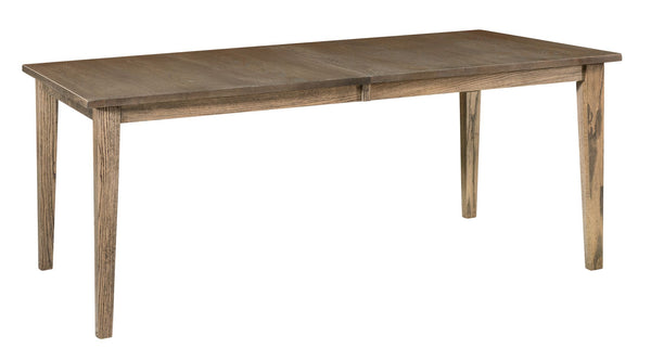 Beaverton Leg- Handcrafted Solid Top or Extension Dining Table