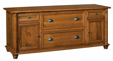 Belmont- Amish Handcrafted Credenza With File Drawers