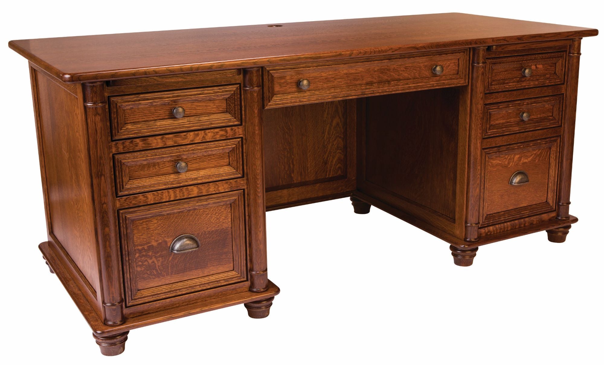 Belmont- Amish Hardwood Executive Desk