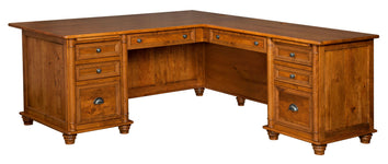 Belmont- Amish Hardwood Corner L-Desk