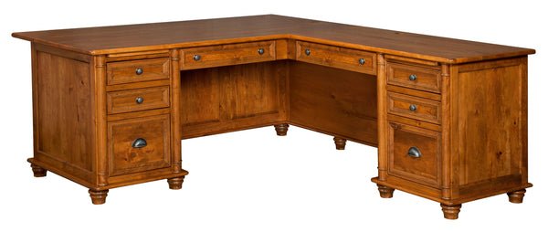 Belmont- Amish Hardwood Corner L-Desk