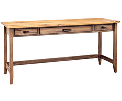 Belmont - Amish Hardwood Desk Table With Three Drawers