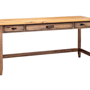 Belmont - Amish Hardwood Desk Table With Three Drawers